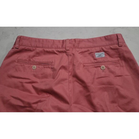 Vineyard Vines Pants Mens 34 x 32 Salmon Coral Pink Breaker Chino Casual Preppy - Picture 8 of 9